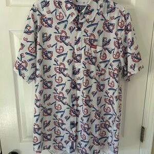 DIXXON Men's size Medium “The High and Tight” Party Shirt. Like New